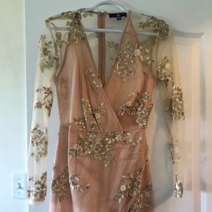 Missguided Sequin/Mesh Mini Dress (NEVER WORN)